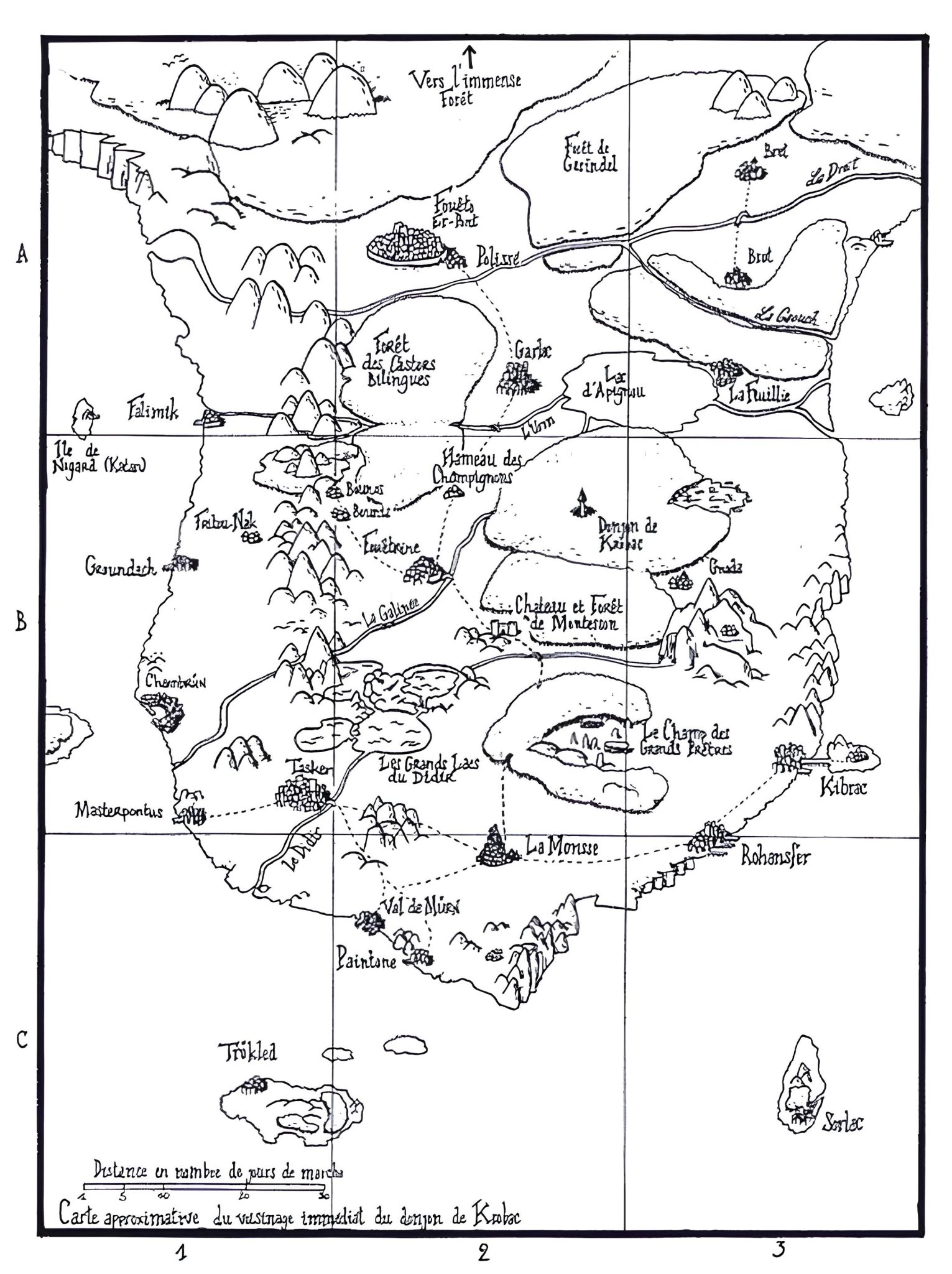 Carte de la région de Red Kiploon
